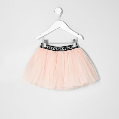 Mini girls pink tutu skirt